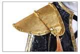 KYLETHOMASW  -  Black Golden Rumi Zoey Mira Cosplay , Costume Wig Girls Suit Child Halloween Party Role Playing Outfit