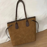 KYLETHOMASW  -  Japanese Sweet Cute Bear Tote Bag Women Brown Leather Large Capacity Shoulder Bag Ladies Cartoon Versatile Preppy Style Handbag