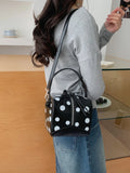 KYLETHOMASW  -  Polka Dot Handbag Personalized Box bags for Woman Small Square Bolsas Portable Bolsos Mujer Shoulder Crossbady Bolsa Sac Femme