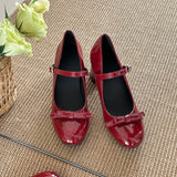 KYLETHOMASW  -  Gentle Wind Bow One Strap Mary Jane Shoes Women's Summer Block Heel Pump Shoes