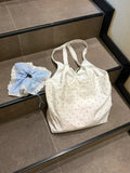 KYLETHOMASW  -  Polka Dot Knot Tote bags for Woman Large Capaci Handbag Commuter Bolsos Mujer New Casual Sac Femme Underarm Bolsas Canvas Bolso
