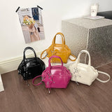 KYLETHOMASW  -  Women's Mini PU Leather Star Decor Handbag Cute Fashion Aesthetic Daily Dating Shoulder Tote Bag Simple Crossbody Bags