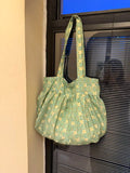 KYLETHOMASW  -  Floral Korean Versatile Tote Commuting Large Capacity Shoulder Bags Women's Bag
