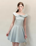 KYLETHOMASW  -  Summer Fashion Mini Dress Women Slim Fit Elegant Short Sleeves A Line Dresses French Chic Female Casual Sweet Cute Ladies Dress