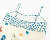 KYLETHOMASW  -  French Fashion Slim Flower Print Slash Neck Sleeveless Vacation Short Dresses