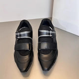 KYLETHOMASW  -  Luxury Female Women‘s Sneaker Pointed Toe Outdoor Sport Fashion Comfortable Casual New Catwalk Model Flat Shoes Zapatillas Mujer