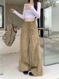 KYLETHOMASW  -  Y2K Aesthetic Wide Leg Jeans Women Korean Streetwear Baggy High Waist Trouser Summer Fashion All Match Chic Straight Denim Pants