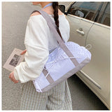 KYLETHOMASW  -  Star Striped Shoulder Bag New Travel Commuting Underarm Bags Women's Large Capacity Boston Handbag