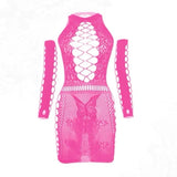 KYLETHOMASW  -  New Japanese Summer Y2k Subculture Millennial Hot Lace Sleeve Vest Sexy Perspective Hollow Inside For Women