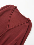 KYLETHOMASW  -  2025 Minimalist Angora Red Knitted Cardigan Jacket Women Coat Sunscreen Shirt Tops