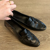 KYLETHOMASW  -  Classicial British Style Women's Loafers 2025 Autumn New Trendy Casual Office Work Shoes Retro Solid Color Soft Soled Lady Pumps