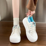 KYLETHOMASW  -  Spring and Autumn New Girl Thick Bottom Round Head Star Shoes To Wear Comfortable Sports Shoes Casual Bread Shoes
