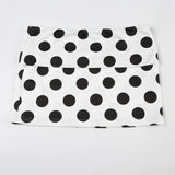 KYLETHOMASW  -  Polka Dot Short Skirt Set with Wide Shoulders, Narrow Waist Strap Design, T-shirt Flip Up, Low Waist, Hip Wrapping Skirt