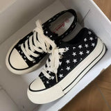 KYLETHOMASW  -  Casual Star Low-Top Canvas Shoes Soft Thick Sole Summer Hot Style Unique Design Breathable Versatile Sneakers