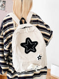 KYLETHOMASW  -  Star Corduroy Mochila  Japanese Contrast Bag Lightweighte Mochilas Mujer Girls Bolsas Fashionable Bags for Woman Backpack