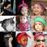 Kylethomasw Fashion Scarf Bandana Headwraps For Women Girls Kids Vintage Four Seasons Square Hair Scarve Sports Hairscarf Bohemian Headbands