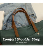 KYLETHOMASW  -  Women's Multi-Pocket Handheld Tote Bag, Simple And Fashionable Shoulder Crossbody Bag, Lightweight And Foldable Shoulder Bag