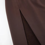 KYLETHOMASW  -  Summer Side Split Lace Sexy Perspective Skirt Fashion Versatile Elegant Temperament Commuter Women's Clothing