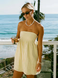 KYLETHOMASW  -  Summer New Style Pure Cotton Camisole Dress Resort Style Loose Short A-line Skirt for Women