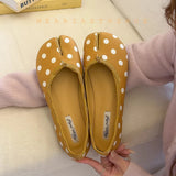 KYLETHOMASW  -  Women Tabi Ninja Shoes Fashion Design Woman Microfiber Leather Comfy Flats Split Toe Slippers Soft Bottom Loafers Moccasins