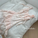 KYLETHOMASW  -  Summer Women Mini Dress Chiffon Fairy Frock One-Piece Coquette Shoujo Girl Evening Party 2000s Aesthetic Korean Sundress Cute