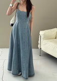 KYLETHOMASW  -  2025 Retro Style Backless Denim Camisole Dress Women Summer New Design That Accentuates Slim Elongated Silhouette