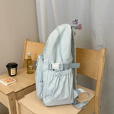KYLETHOMASW  -  Women's Large Capacity Drawstring Backpack Female Fresh Aesthetic Daily School Book Bag New Fashion Trend Back Pack