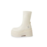KYLETHOMASW  -  Street Style Autumn Winter Women Knee High Boots Fashion Slip On Platform Heels Concise Long Botas De Mujer