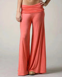 KYLETHOMASW  -  Wide Leg Casual Yoga Pants Loose Versatile Solid Color Fashion Wide Leg Flared Pants