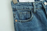 KYLETHOMASW  -  New Ladies' Patchwork Design Flared Pants Casual Denim Pants Retro Style Spice Girls Trousers High Waist Solid Color Jeans