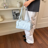 KYLETHOMASW  -  Women Small PU Leather Boston Shoulder Bag Casual Daily Travel Underarm Bags New Trend Fashion Handbags and Purses