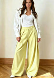KYLETHOMASW  -  Striped Baggy Pants Women's Pants Autumn Elegant Pleated Wide Leg Oversized Trousers Ladies Fashion High Waist Pants