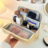 KYLETHOMASW  -  Pen Bag Vertical Makeup Bag Pencil Case Partitioned Skincare Storage Bag Multifunctional Makeup Brush Storage Cosmetic Bag