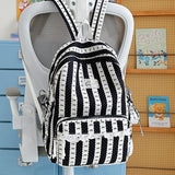KYLETHOMASW  -  School Student Mochila Dot Bow Stripe Bag Commuter Mochilas Mujer High Capaci Backpacks Lace Backpack Sweet Bolsas Feminina