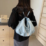 KYLETHOMASW  -  Trend Brand Crescent Bag Women PU Leather Fashion Backpack High Quality Shoulder Bag Adjustable Strap Ladies Solid Crossbody Bag