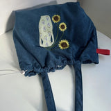 KYLETHOMASW  -  Streetwear Flower Embroidery All Match Underarm Bag Y2k Aesthetic Drawstring Vintage Shoulder Bags Pleated Women Casual Handbags