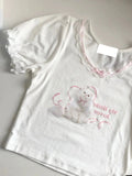 KYLETHOMASW  -  Chic Short Sleeve T-Shirt Women's Summer Dopaamine Sweet Short Style Cat Lace Trim Cotton Polyester Print round Neck Top