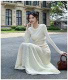 KYLETHOMASW  -  Autumn Winter Korean Minimalist Gentle Style 2 Piece Set Women Knitted Top+High-waisted Skirt Sweater Set Fashion Office Lady