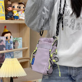 KYLETHOMASW  -  Women Small Drawstring Crossbody Bag New Trend Travel Fashion Outdoor Handbags and Purses Sports Phone Shoulder Bags
