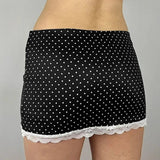 KYLETHOMASW  -  Lace lace polka dot wrap hip skirt, spring style, mature temperament, short skirt
