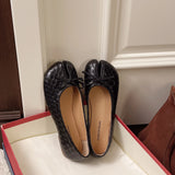 KYLETHOMASW  -  New Korean Style Women's Split-Toe Loafers Shallow Cut Ballet Flat Slip-Ons with Comfortable Mary Jane Spring/Autumn Tabis Shoes