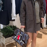 KYLETHOMASW  -  Fashion PU Leather Jk Student Backpacks Vintage 2025 New Large Capacity Commuter Purses Women Totes  Moda Preppy Style Bags