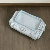 KYLETHOMASW  -  Trendy Transparent  Ita Bags All Match Kawaii Cute Solid Shoulder Handbags Fashion New Sweet Y2k Aesthetic Underarm Bag Japanese