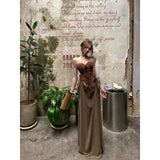 KYLETHOMASW  -  French Light Luxury Splicing Dress Women's Summer High-end Banquet New Dress Generous and Decent Skirt Tide