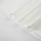 KYLETHOMASW  -  summer niche spicy girl pleated low neck bead camisole tank top, tight fitting elastic inner layer, solid color short top