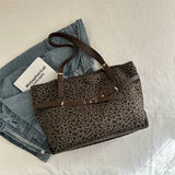 KYLETHOMASW  -  leopard print vintage shoulder bag winter tote bag handbag woman novelty cross body bag Female bag y2k casual