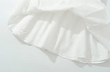 KYLETHOMASW  -  Sexy White Embroidery Floral Low Waist Mini Tank Dress Women Open Buttons Neck Bodycon Sleeveless Ruched Hem Swing Party Robe