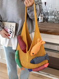 KYLETHOMASW  -  Beach Holiday Knitted Shoulder Bag Underarm Bolsos De Mujer Large Capacity Tote Sac Femme Commuter Bags for Woman New Bolso