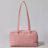 KYLETHOMASW  -  Nylon Bowler Bag, Regular Shoulder Bag, Top Handle Tote Bag with Key Leash, Simple Casual Commuter Work Bag, New Fashionable Han
