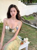 KYLETHOMASW  -  New Holiday Dress Women 2024 Summer Clothing Formal High-end Sexy Beach Suspender Dress Long Female Evening Temperament Dresses.